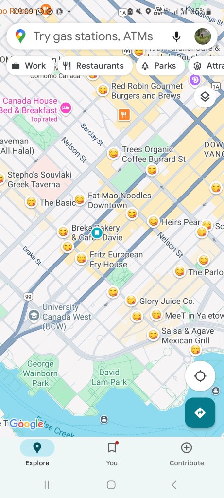 A Map of gluten free locations in Vancouver