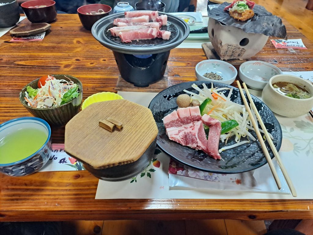 Gluten free Yakiniku meal in Shiragawa-ko