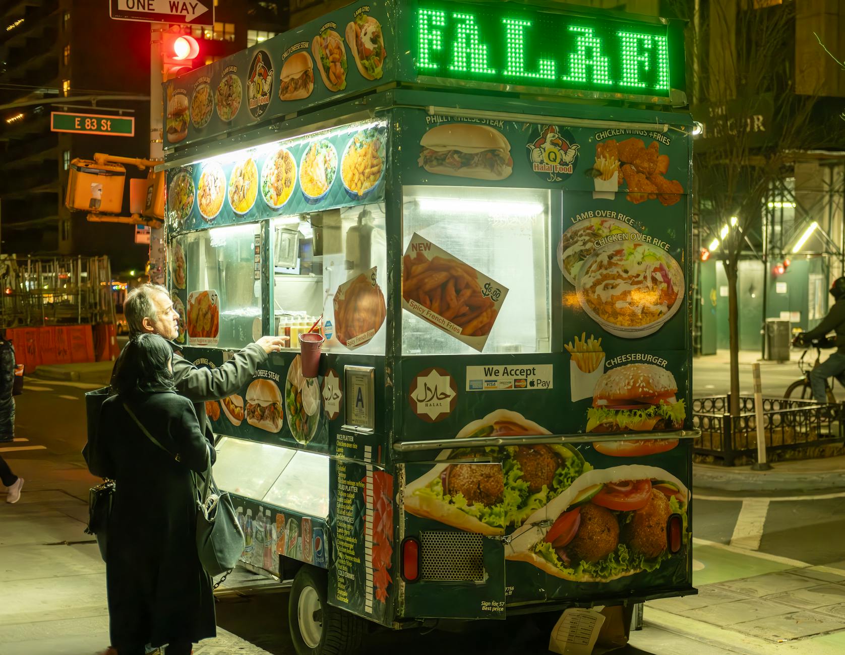 Halal street food in New York